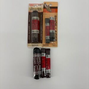 Vintage Shoelaces Lot 5‎ Pairs Brown Black Athletic Dress 18 40 Inch NIP